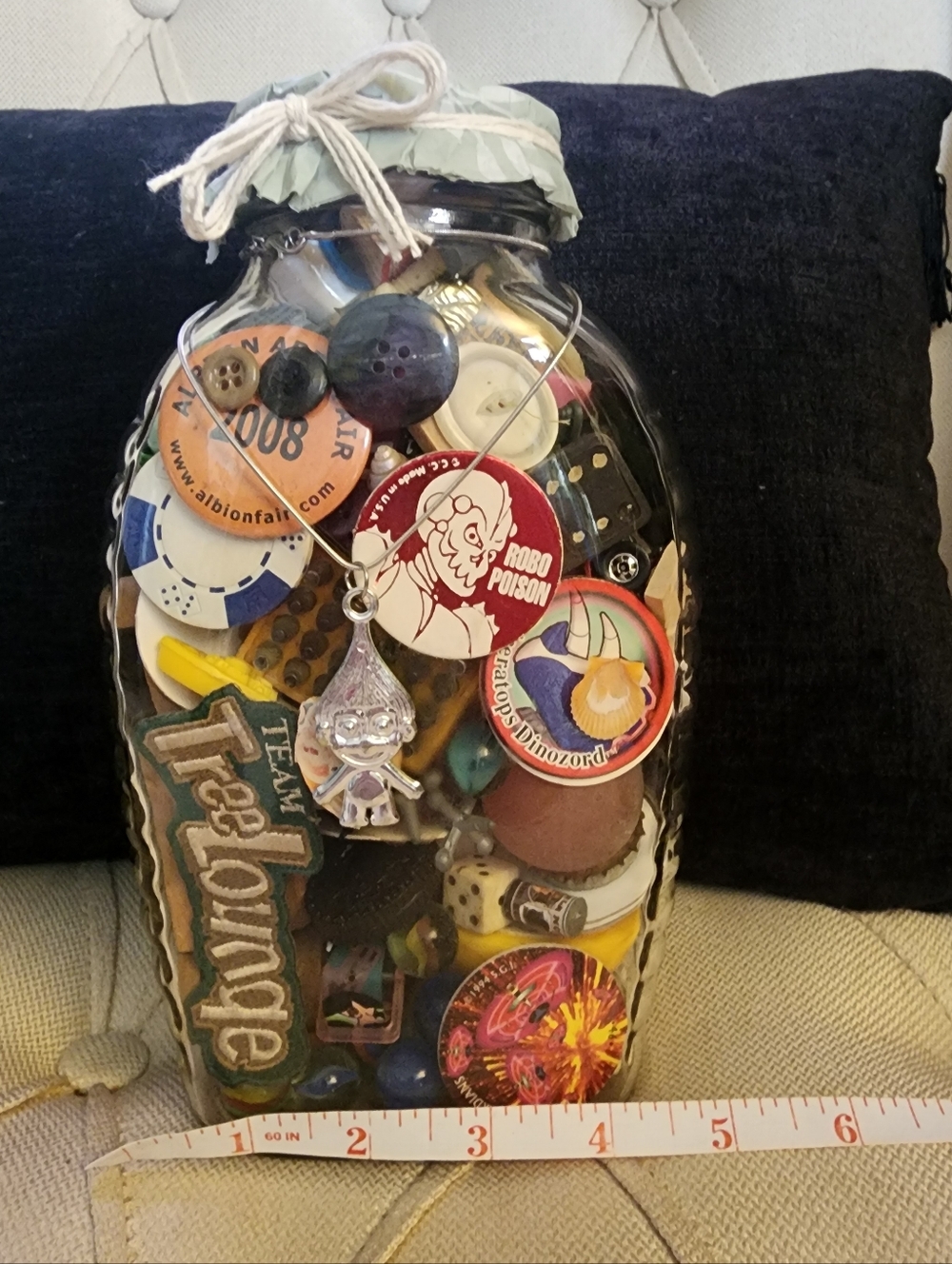 Vintage Mystery Trinket Jar - "Toys"